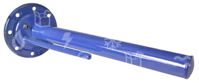 víko příruby DZD - 2 jímky, vodorovné; prum.: 190mm; jímky: 550mm